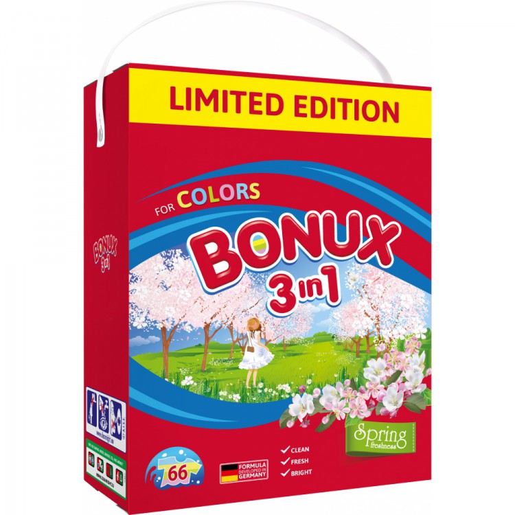 Bonux 66 dávek/4.95kg Color Spring Fresh | Prací prostředky - Prací prášky Bonux 66 dávek/4.95kg Color Spring Fresh | Prací prostředky - Prací prášky